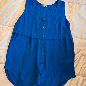 Pleione blue flowy tank medium